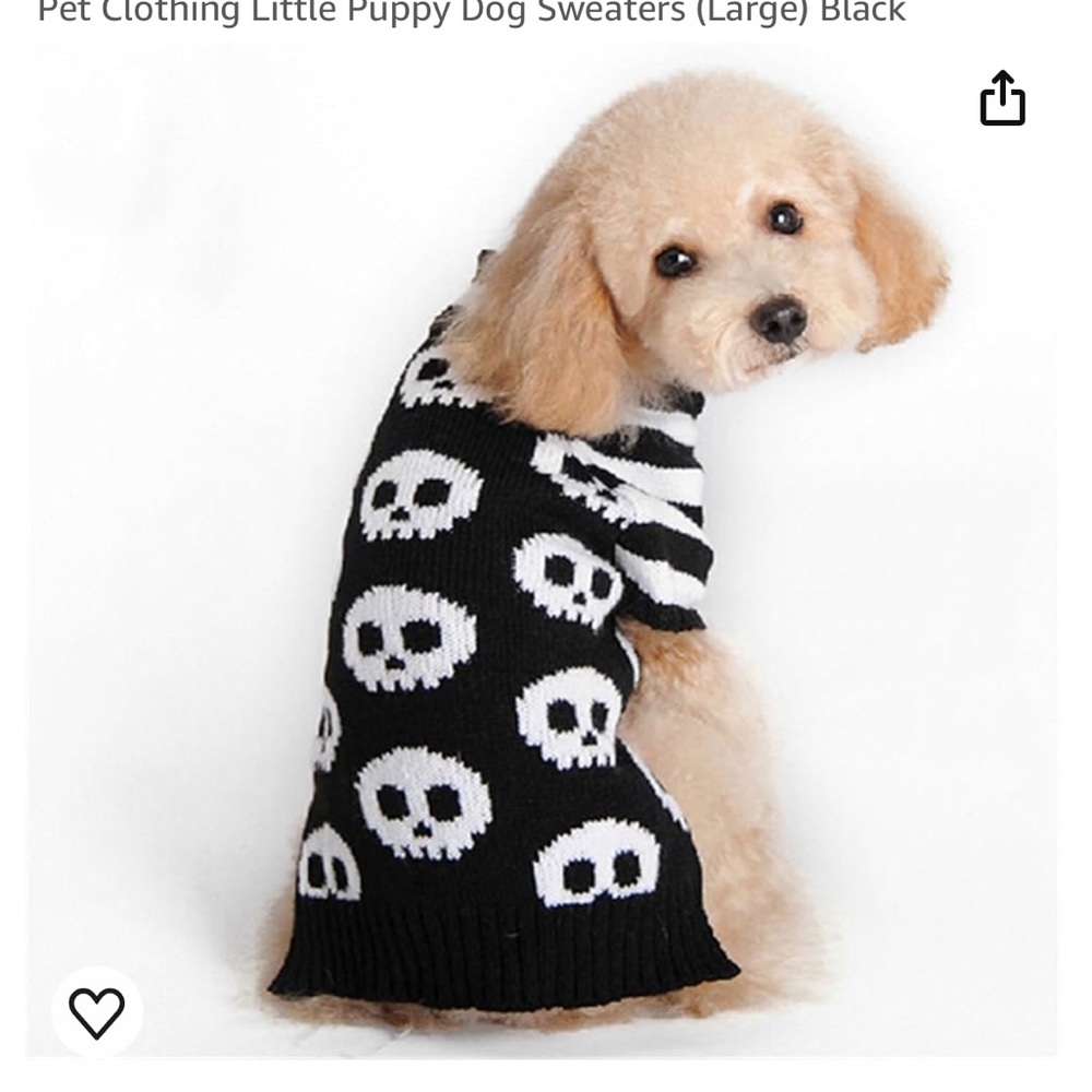 Scull dog sweater